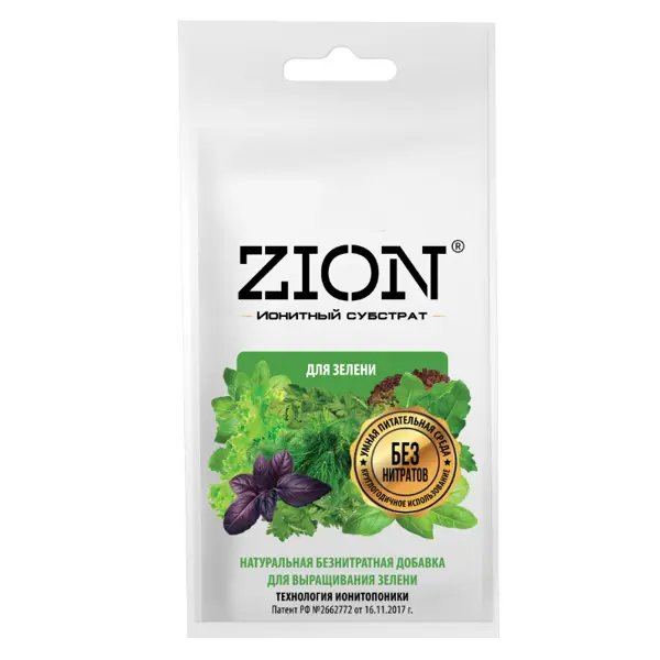 Субстрат Zion ионный для зелени 30г