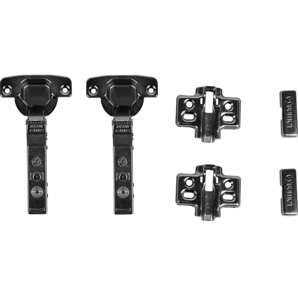 Петля мебельная накладная с доводчиком Samet Master Black 95°
