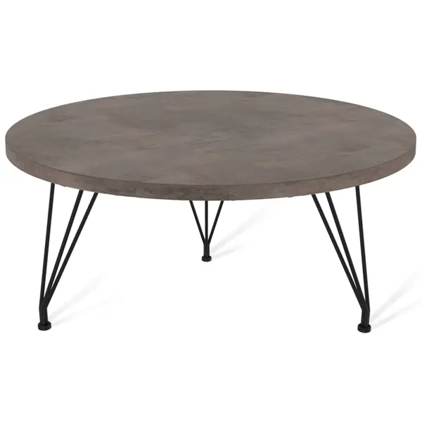 Журнальный столик Lap круглый 60x60x38 см черный
