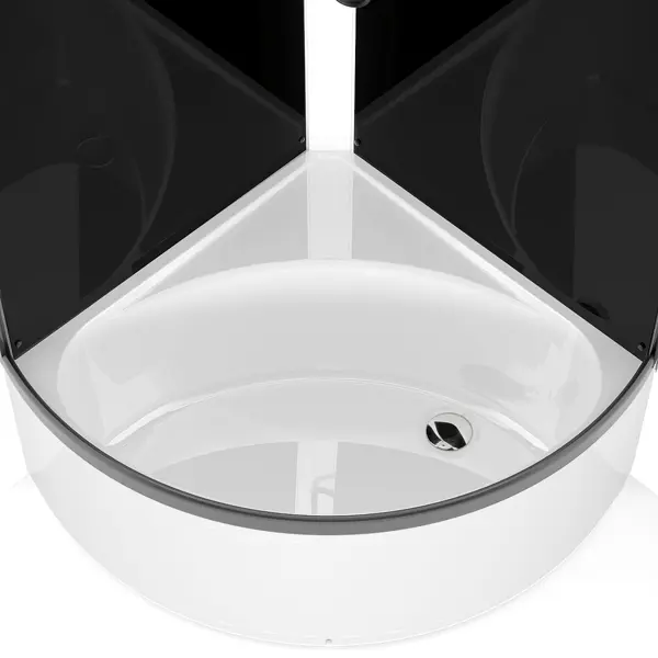 Душевая кабина Domani-Spa Simple высокий поддон 90x90 см цвет черный