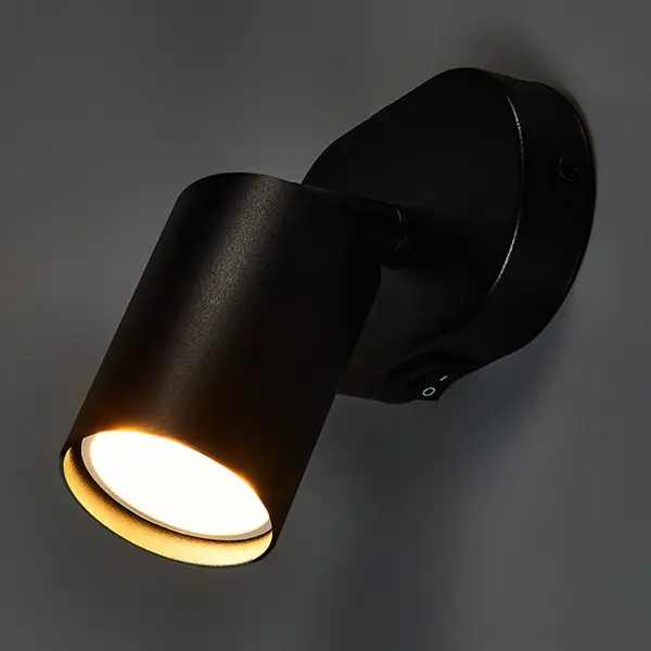 Спот поворотный Arte Lamp Aquarius 1 лампа GU10 2 м² цвет черный