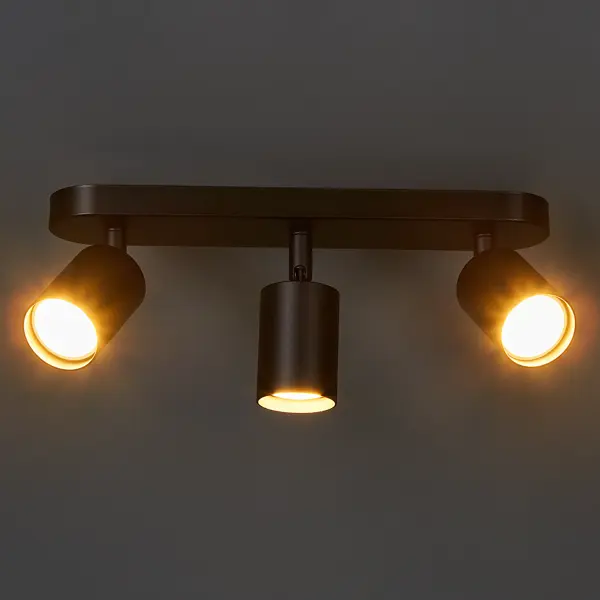 Спот поворотный Arte Lamp Aquarius 3 лампы GU10 6 м² цвет черный