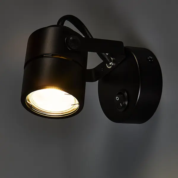 Спот поворотный Arte Lamp Mizar 1 лампа GU10 2 м² цвет черный
