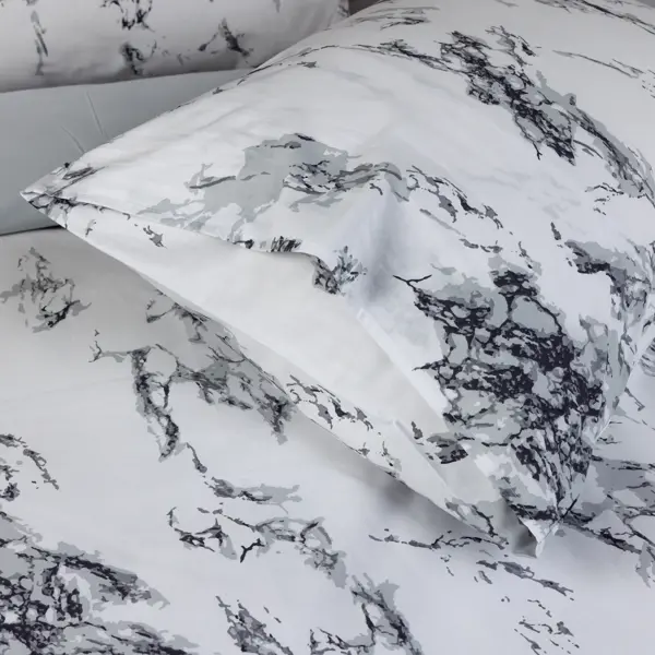 Комплект постельного белья Mona Liza Marble двуспальный Plus сатин мраморный