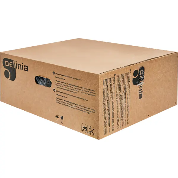 Мойка для кухни врезная М2B Delinia 40x50 см глубина чаши 19.1 см нержавеющая сталь цвет черный