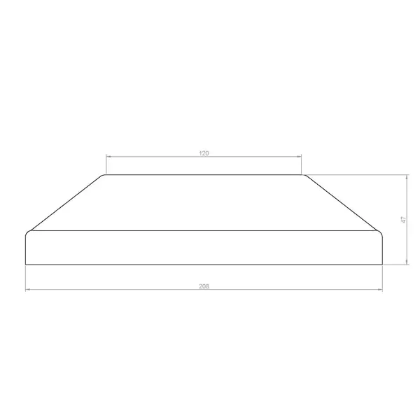 Юбка для столба Nautic Prime цвет Венге 210x210x40 мм 2 м²