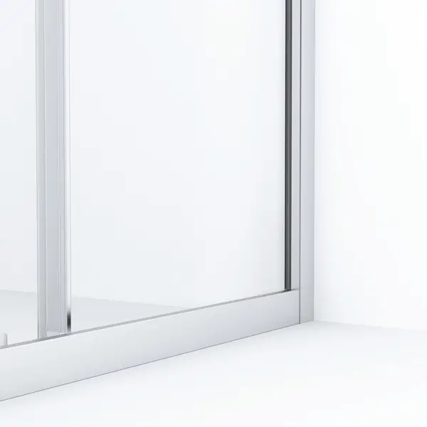 Душевой уголок Domani-Spa Cube квадратный 90x90 см светло-серый профиль прозрачное стекло раздвижной