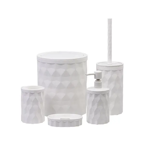 Контейнер для мусора Fixsen Diamond White FX-461-6 5 л пластик цвет белый
