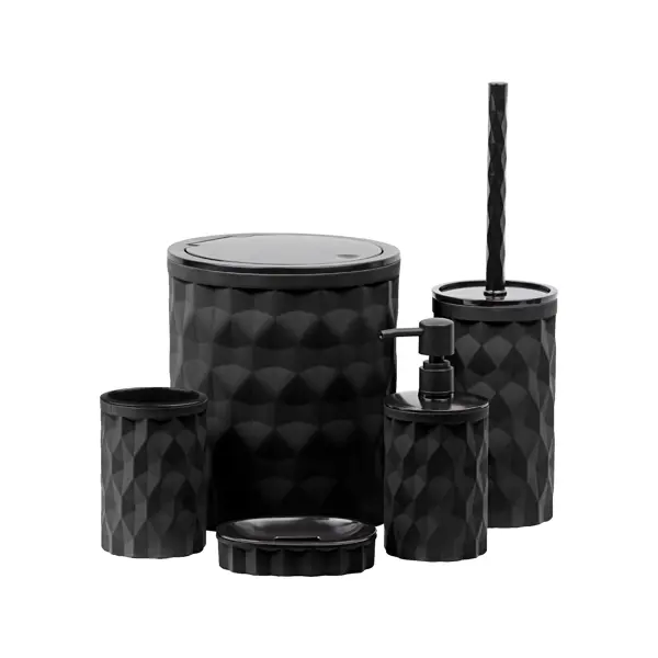 Контейнер для мусора Fixsen Diamond Black FX-464-6 5 л пластик цвет черный