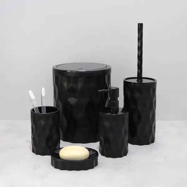 Контейнер для мусора Fixsen Diamond Black FX-464-6 5 л пластик цвет черный