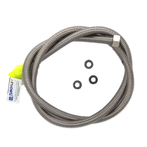 Подводка газовая сильфонная диэлектрическая Tuboflex 1/2" ВР 400 см нержавеющая сталь