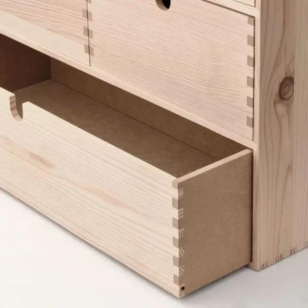 Мини-комод с 6 ящиками Moppe-1 42x18x32 см дерево бежевый