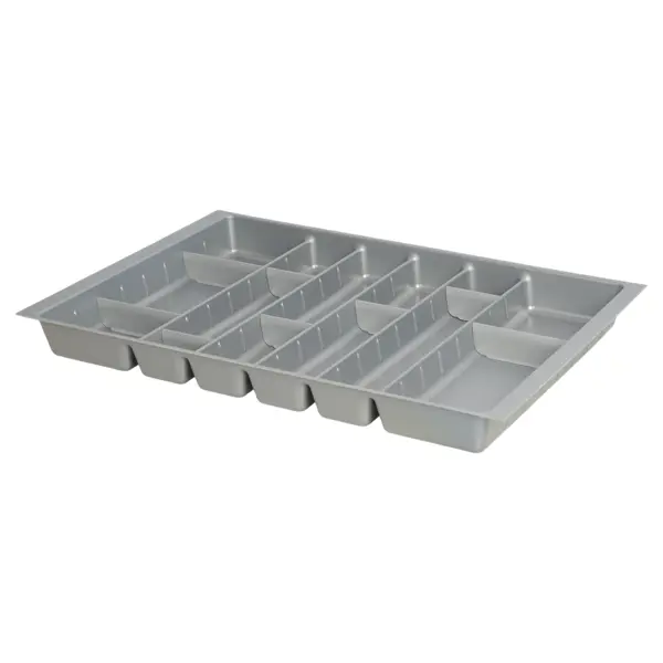 Лоток для столовых приборов Hettich Orga Tray 590IANL470KB800 46.2x7x71.7 см пластик цвет серый