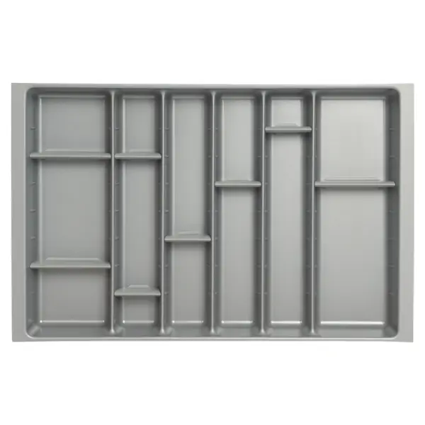 Лоток для столовых приборов Hettich Orga Tray 590IANL470KB800 46.2x7x71.7 см пластик цвет серый