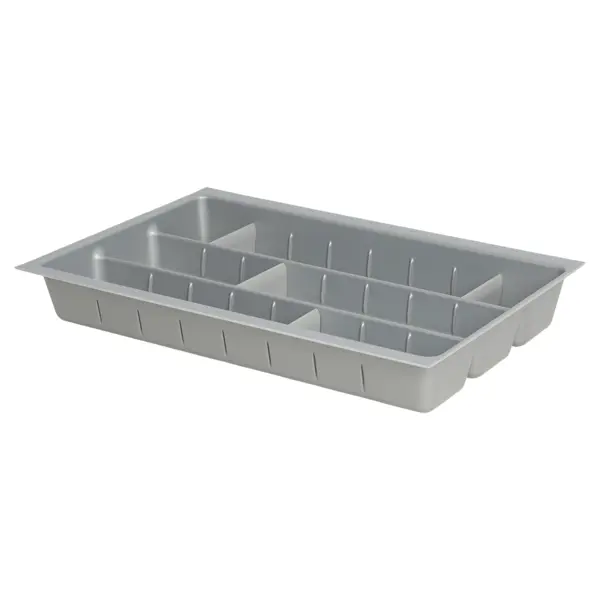 Лоток для столовых приборов Hettich Orga Tray 590IANL470KB400 30.6x7x46 см пластик цвет серый