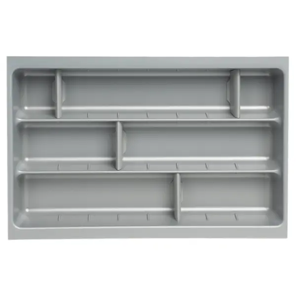 Лоток для столовых приборов Hettich Orga Tray 590IANL470KB400 30.6x7x46 см пластик цвет серый