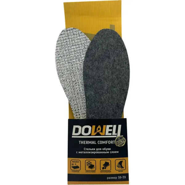Стелька Dowell Thermal Comfort D82-310 размер 38-39, 1 пара