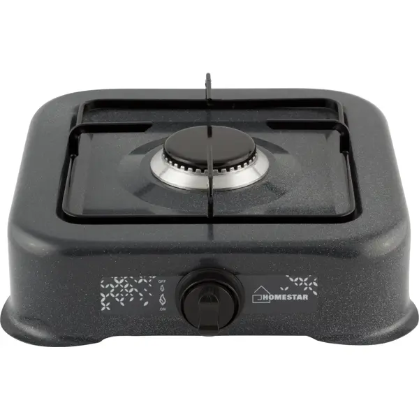 Газовая настольная плита Homestar HS-1201 28.3 см 1 конфорка цвет черный