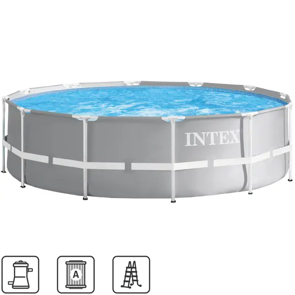 Бассейн каркасный круглый Intex Prism 26716NP 366x366x99 см 8600 л