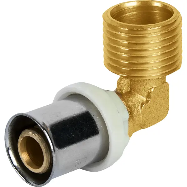 Угол комбинированный 90° 1/2"x16 мм НР латунь Aquabeam ABP.253.Y.001604