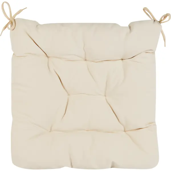 Подушка для садовой мебели Linen Way 44x44 см цвет кремовый