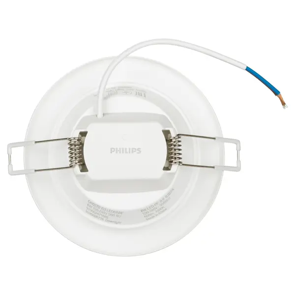 Светильник точечный светодиодный встраиваемый Philips LED6 под отверстие 90 мм 1 м² нейтральный белый свет, цвет белый