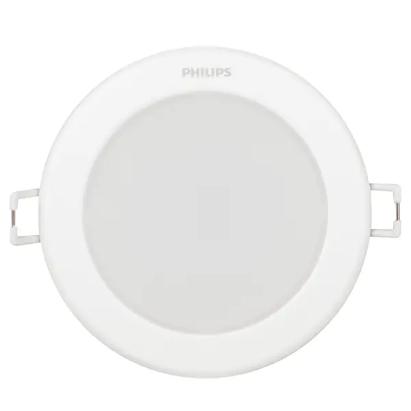 Светильник точечный светодиодный встраиваемый Philips LED6 под отверстие 90 мм 1 м² нейтральный белый свет, цвет белый