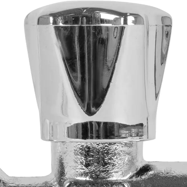 Вентиль запорный для стиральной машины Equation DN15 PN10 1/2"x3/4"x1/2" НР/ВР ручка барашек латунь