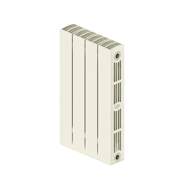 Радиатор секционный Rifar Supremo S50004RAL1015 500/90 4 секции боковое подключение биметалл бежевый