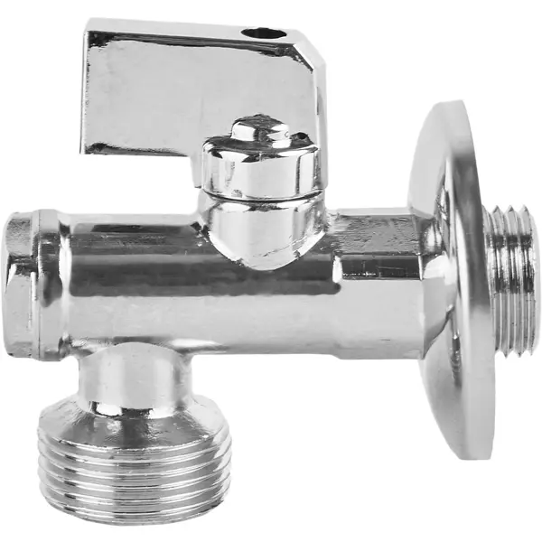Кран шаровой угловой MPF 1/2"х3/4" с фильтром и отражателем наружная резьба