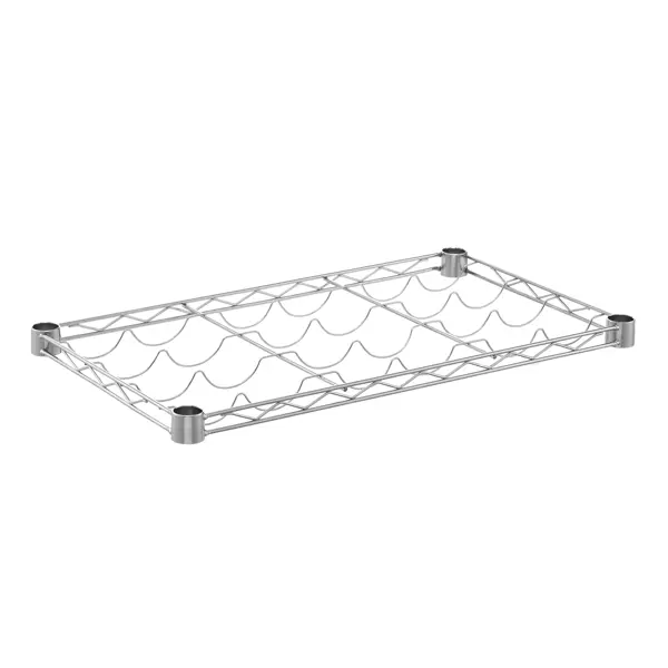 Полка для бутылок Spaceo 60x35 см сталь цвет хром