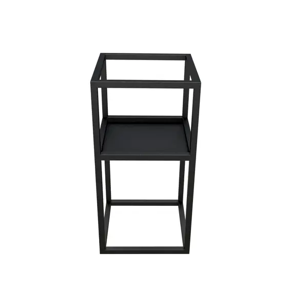 Подставка для цветочного горшка 25x50x25 см с полкой сталь