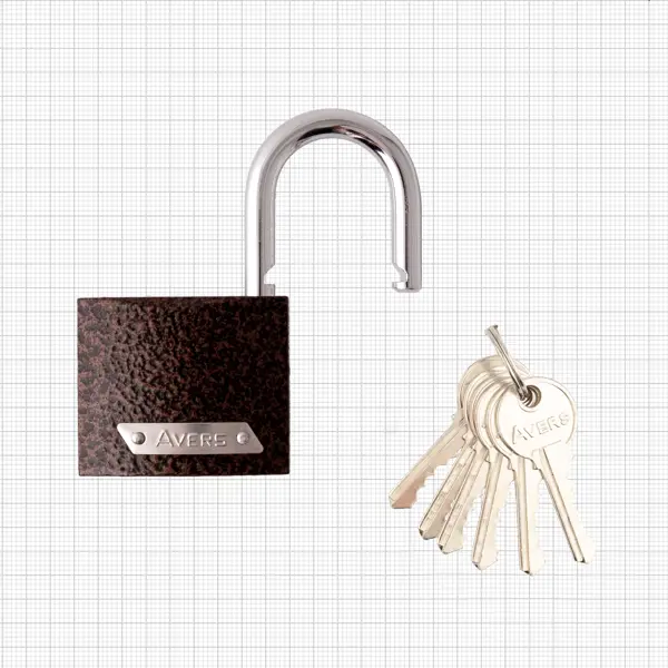 Набор замков навесных Avers PD-01-50 6KEYS 3 шт.