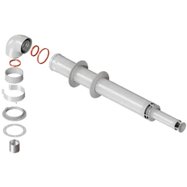 Комплект дымохода Rommer антилёд универсальный 60/100 - 750мм RCA-6010-251000