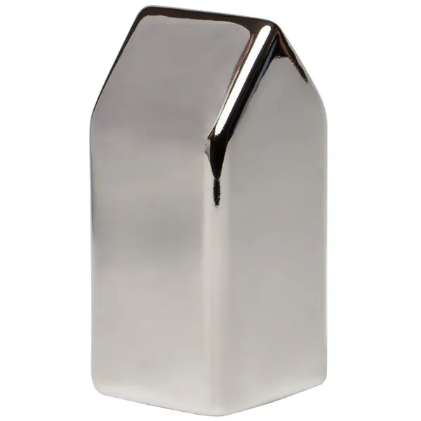 Декоративная фигура домик керамика 4.5x10 см цвет серо-белый