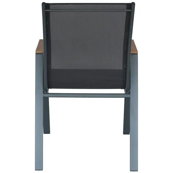 Стул садовый Garden Story Almi Dinner GS063 56x63x90 см сталь серый