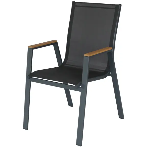 Стул садовый Garden Story Almi Dinner GS063 56x63x90 см сталь серый