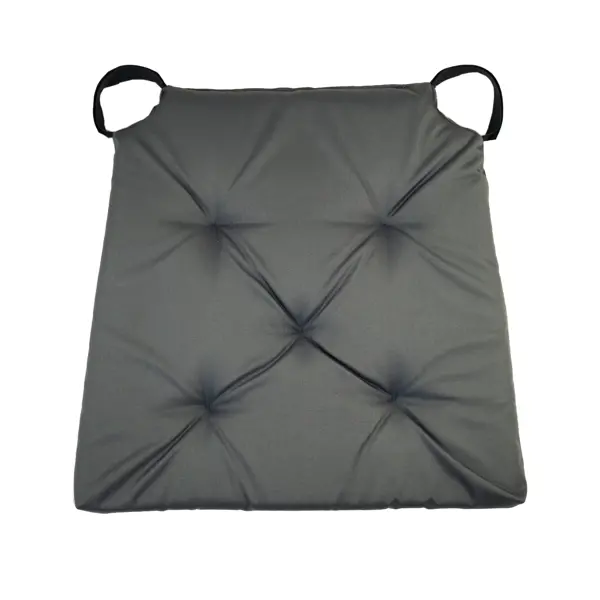 Подушка для стула Linen Way 40/35x40 см цвет стальной
