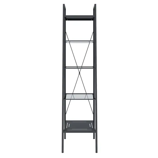Стеллаж для ванной Konsensa Бруклин 40x35x170 см цвет черный