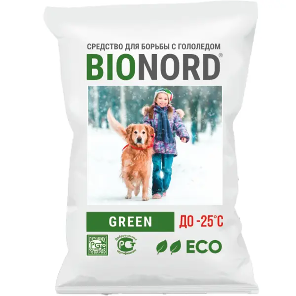 Противогололедный реагент Bionord Green 23 кг