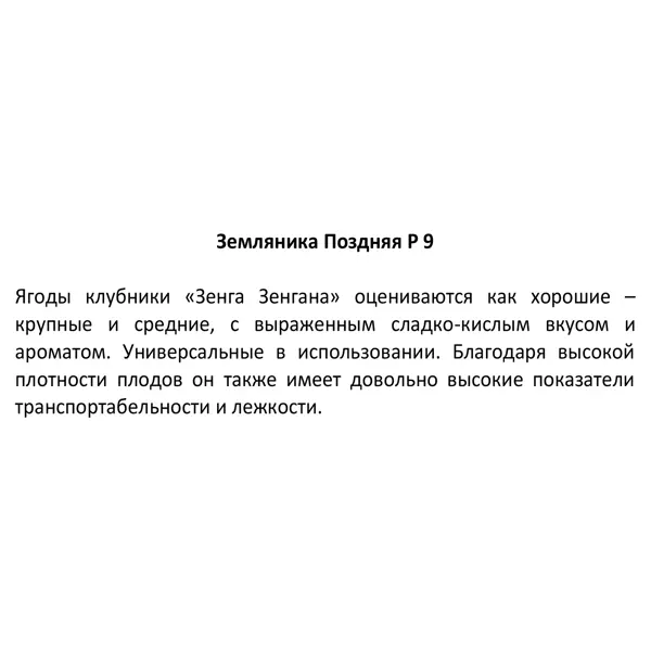 Земляника поздняя микс h15 см
