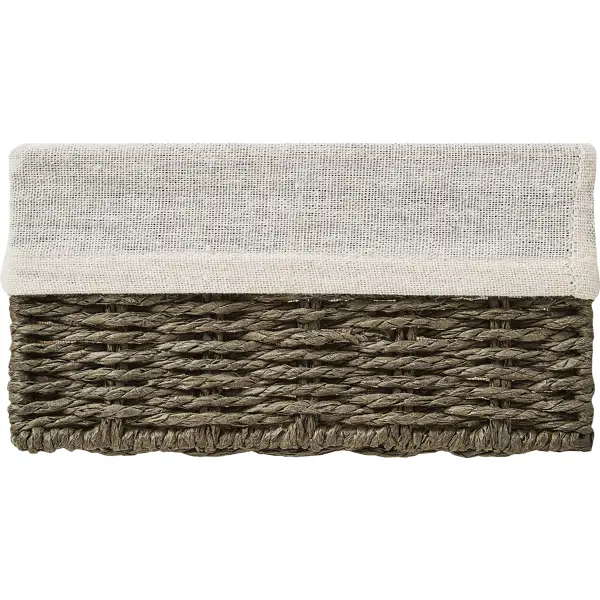 Корзина для хранения 20x10x20 см бумага цвет графит