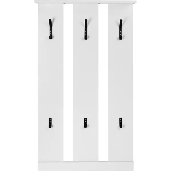 Вешалка настенная 6 крючков 60x117.1x20 см цвет белый