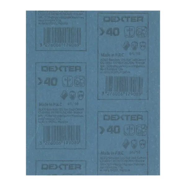 Лист шлифовальный на тканевой основе Dexter P40 280x230 мм