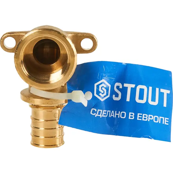 Угольник настенный Stout 3/4"x25 мм внутренняя резьба латунь