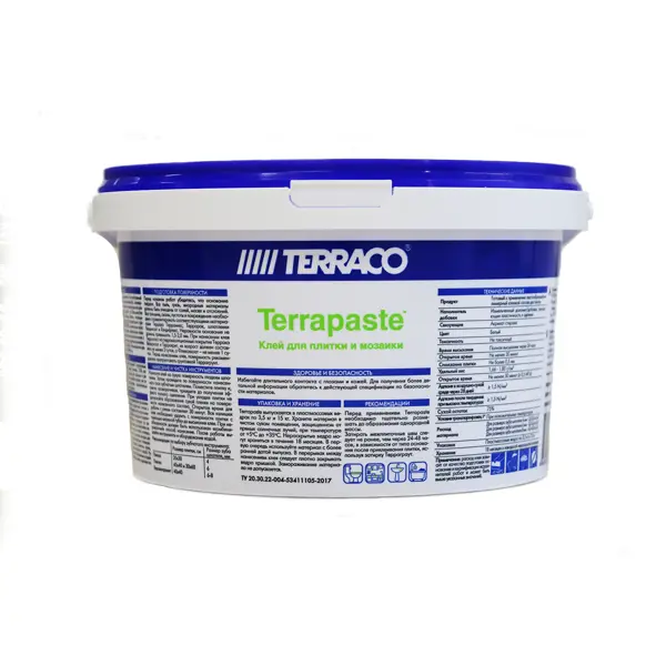 Клей для плитки готовый Terraco Terrapaste 3.5 кг