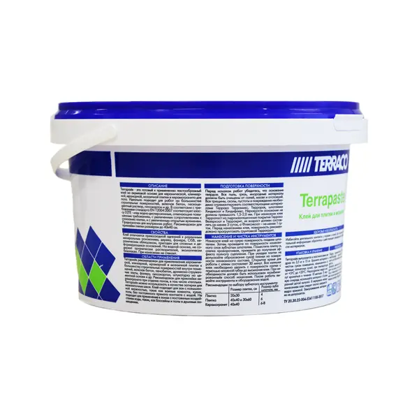 Клей для плитки готовый Terraco Terrapaste 3.5 кг