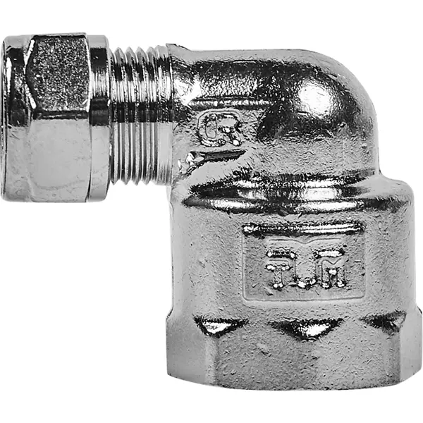 Угол комбинированный 90° Tiemme 1/2"x10 мм ВР латунь 1130052