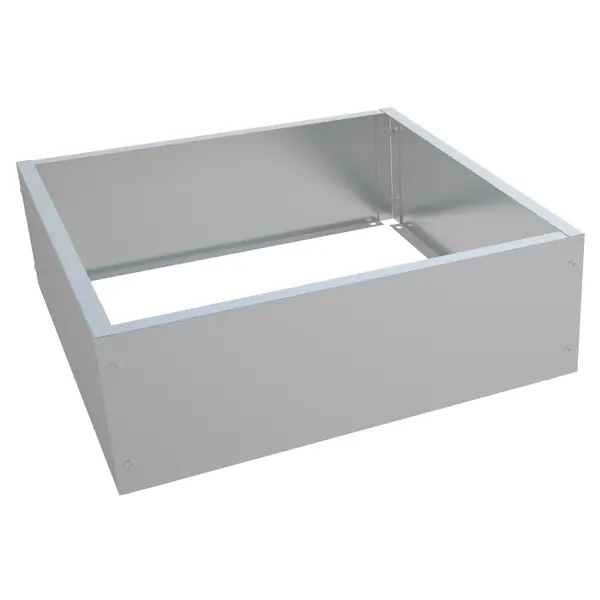 Каскад квадратных клумб 101x15x19 см сталь серый 3 шт