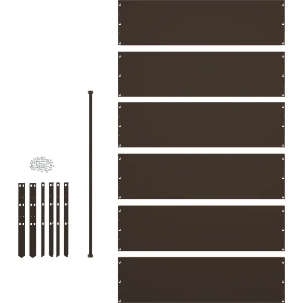 Высокая грядка 100x200 см цвет коричневый